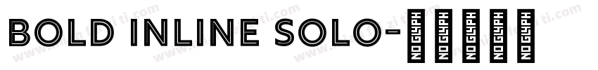 Bold Inline Solo字体转换